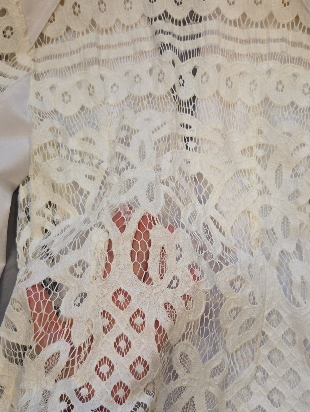 White Crochet Blazer By Insight - Picture 6 of 8